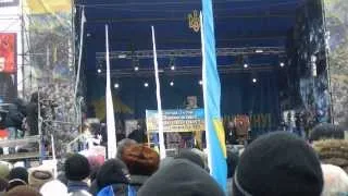 Арсеній Яценюк на Майдані на віче 16.02.2014