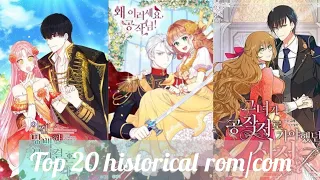 Top 20 historical shoujo manhwa recommendation where the female lead is REINCARNATED as princess