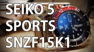 Seiko 5 Sports SNZF15K1 - Review, Measurements, Lume - A Great Little Brother to the SKX009