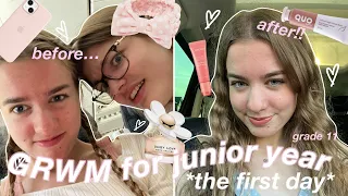 GRWM for the first day of junior year // grade 11!! high school morning routine VLOG