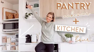 Pantry Makeover! Finishing off my pantry organization & kitchen tour