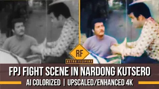 FPJ Fight Scene in Nardong Kutsero (1969) AI Colorized Old Movie | Enhanced 4K