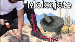 Tallé un Molcajete DE PIEDRA 🪨 con mis propias manos