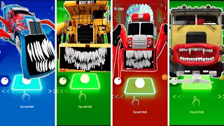 Fire truck eater 🆚 Truck eater 🆚 Dump truck eater 🆚 Tow truck eater #tileshop #2023 #blueytileshop