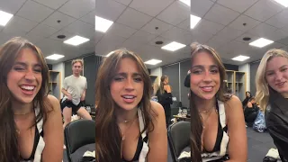 Tate McRae - Instagram Live (December 13, 2022) | Backstage at Jingle Ball