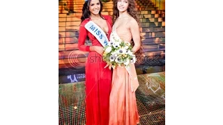 MOSCOW - MARCH 3: Miss Russia 2012 Elizaveta Golovanova and Miss World 2011