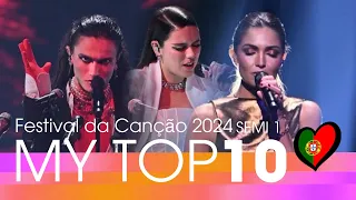 🇵🇹 My top 10 | Festival da Canção 2024 (Portugal) | After the show (Semi final 1)