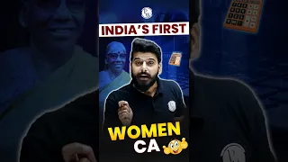 India’s first Women CA #PW #Shorts #CA