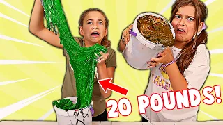 FIX THIS 20 POUND BUCKET OF SLIME CHALLENGE! | JKrew