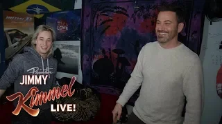 Jimmy Kimmel Visits His Childhood Home in the Middle of the Night