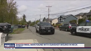 Shots fired in Everett, man found with gunshot to neck | FOX 13 Seattle
