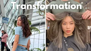 Asian Balayage Hair Transformation | Dark to Ash Blonde in 1 session