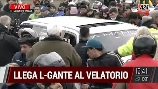 "El Noba": así llegaba L-Gante al velatorio en el Polideportivo I A24