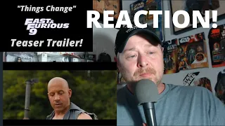 Fast and Furious 9 Teaser Trailer Reaction | "Things Change" | 2020 Official