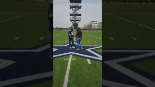 A proposal at the Dallas Cowboys Star!!! 3-17-18