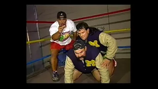 Taz and the Steiner Brothers promo in ECW