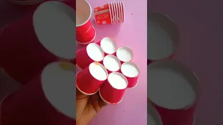Lamp making with tea paper cup | paper cup #shorts #papercup