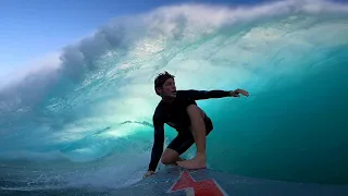 POV WORST BIG WAVE PADDLE OUT EVER INTO BIGGEST BACKSIDE BARREL IVE HAD! Action 4:30 Surf: 14:45