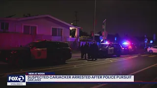 Suspected carjacker crashes into Oakland police car