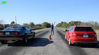 Audi S3 Vs Camaro Iroc-z Vs Mustang Saleen | Domingo de Arrancones Pista "El Bolsón"