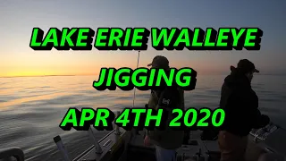 jigging walleye on lake erie's reef complex apr 2020