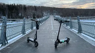 Electric Scooters VS Winter Off-road POV