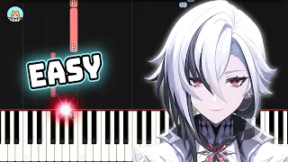 Genshin Impact OST - "Overture Teaser: The Final Feast" - EASY Piano Tutorial & Sheet Music