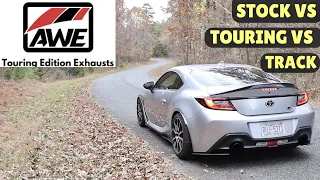 Toyota GR86 Stock Exhaust VS AWE Touring VS AWE Track Edition Exhaust!