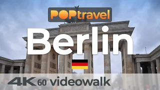 Walking in BERLIN / Germany - Long Tour in the Rain - 4K 60fps (UHD)