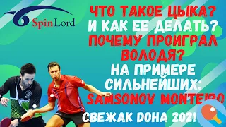 🏓Что такое ЦЫКА❓⚡И как ее делать❓ Почему проиграл Володя❓ На примере сильнейших:💪SAMSONOV MONTEIRO💯🔥