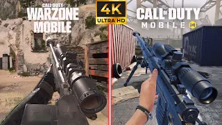 Sniping on Warzone Mobile vs COD MOBILE (Comparison)