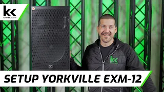 How To Setup Yorkville EXM-12 Battery Speaker