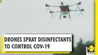 Drones spray disinfectants on hospital buildings in Xiamen | Coronavirus | WION-CGTN report