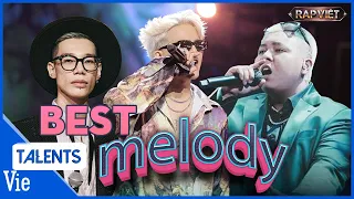 TOP 3 rapper MELODY phá đảo giai điệu nghe là dính suốt 3 Mùa Rap Việt: MCK, VSOUL, RHYDER