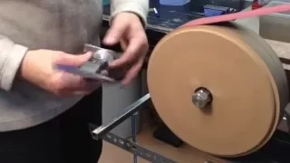 Making the hollow grind