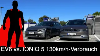 Autobahn-Verbrauchstest Kia EV6 vs. Huyndai IONIQ 5 mit einer großen Überraschung