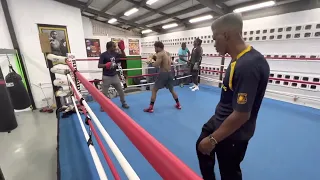 Gerald McClellan jr and Julian Jackson training