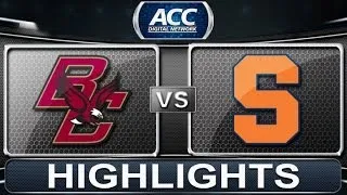 Boston College vs Syracuse | 2014 ACC Basketball Highlights