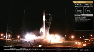 Launch countdown SpaceX’s Falcon 9, Mission - SES-9 (29 II 2016)