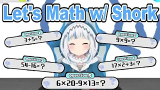 Gura Trying to Solve  Math Problems in 3D Showcase