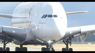 Emirates Airbus A380-800 Takeoff (KING OF THE SKIES)