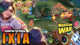 SOLO RANK IXIA GAMEPLAY!! Best OneShot Build Ixia || IXIA BEST BUILD 2024