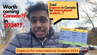 Should you come to Canada? | International Student | Total Expense for studying in Canada |