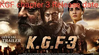 KGF chapter 3 official trailer// Rocking star yash ,Raveena Tandon, Sanjay Dut//KGF 3 teaser//