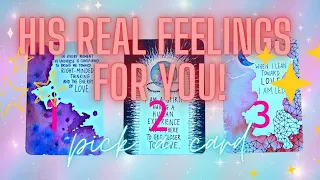 HIS / HER *REAL* FEELINGS FOR YOU RN! Plus $25 Psychic Reading Giveaway! / Tarot love pick a card