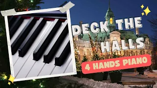 Deck the Halls   Piano four hands easy   YouTube