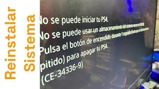 Cómo reinstalar sistema en PS4 ?