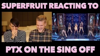 SUPERFRUIT REACTING TO PENTATONIX ON THE SING-OFF