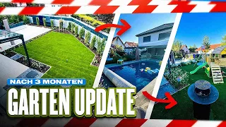 Timos GARTENUPDATE nach 3 Monaten 🏖🌴Pool reinigen (lassen)+ MEGA Led Fail im Garten😞