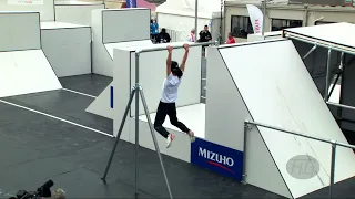 ZHOU Jie (CHN) - 2022 Parkour Worlds, Tokyo (JPN) Qualification Parkour Freestyle Run 1